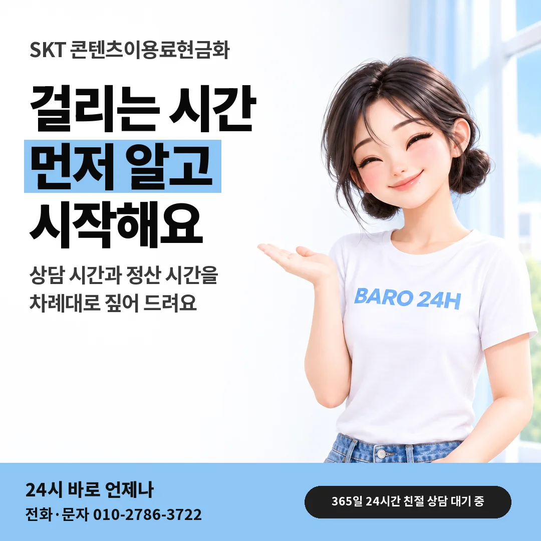 BARO 24H 티셔츠를 입은 3D 인물 옆에 「%s」 제목을 얹은 안내 카드